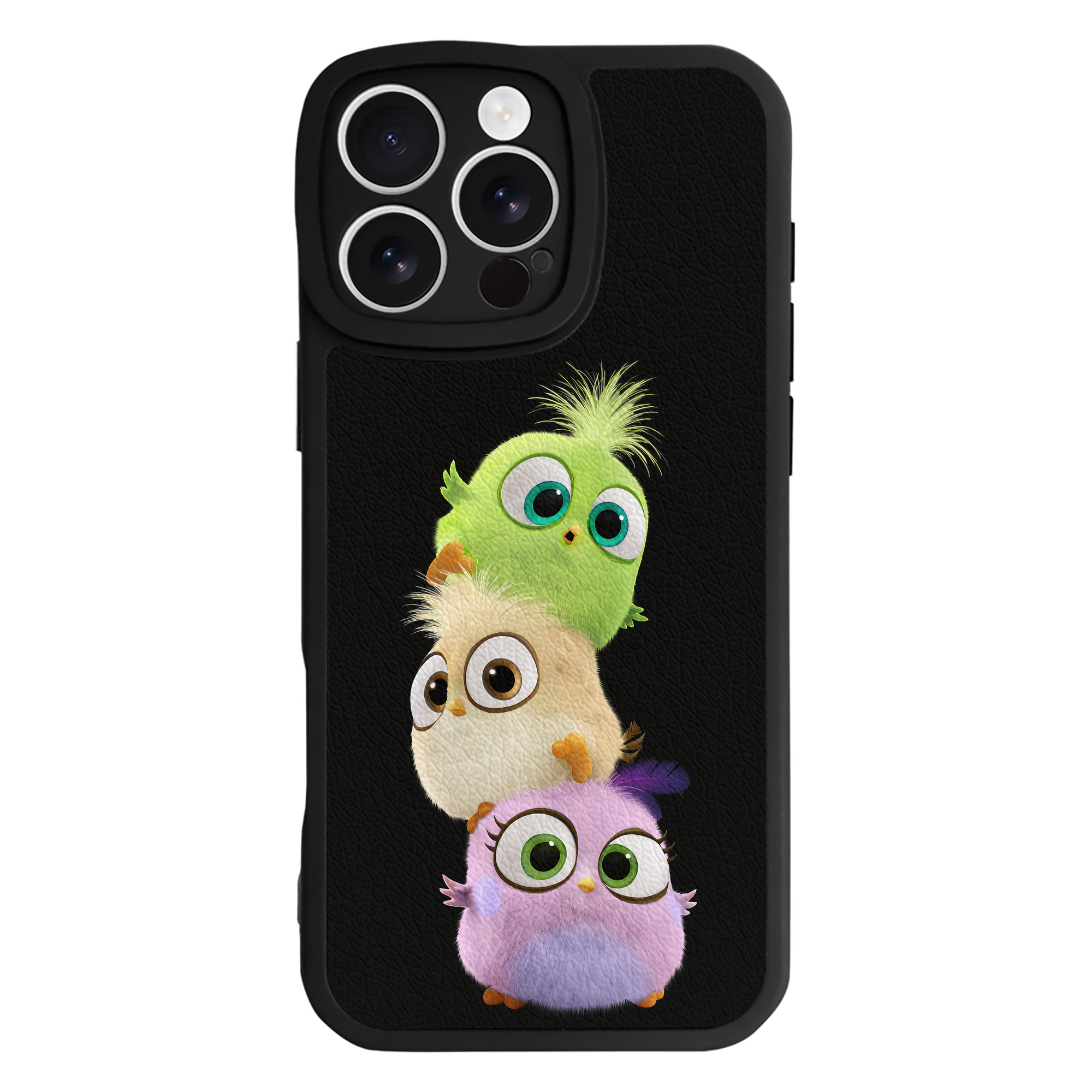 （画像用） Angry Birds アングリーバード 【iPhone 16シリーズ対応】シリコンスマホケース（レザー調） 材質：シリコン